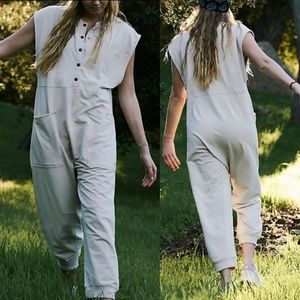 NWOT Free People All Day Everyday Henley Jumpsuit $128